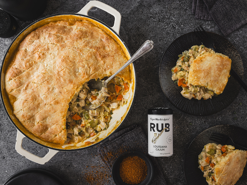 Creamy Cajun Chicken Pie